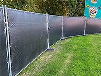 Bouwhekken zwart zeil